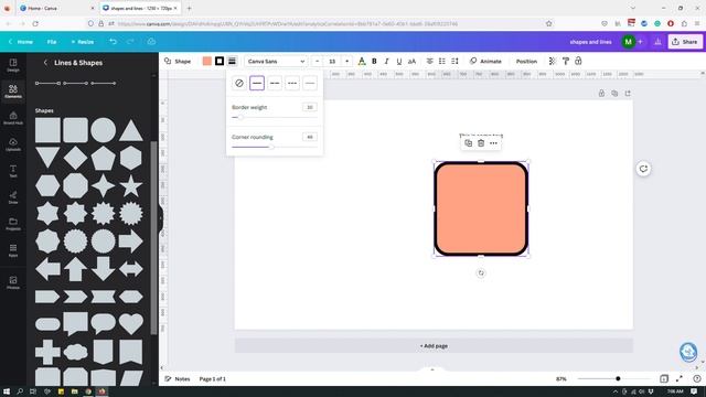 How to Manipulate Canva Shapes and Lines смотреть онлайн