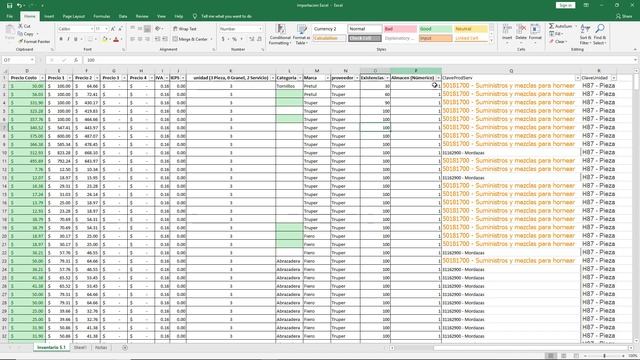 Importación desde Excel® a Multicomercio® Punto de Venta смотреть онлайн
