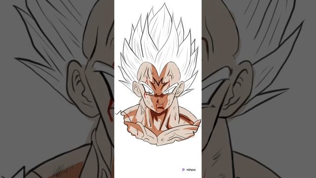 Drawing vegeta step by step with Hipaint смотреть онлайн