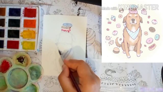 Рисуем Лабрадора Ретривера/как нарисовать собаку #лабрадорретривер #собака #рисование