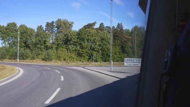Sweden, Stockholm, Bus 579 Ride From Märsta To Arlanda Airport