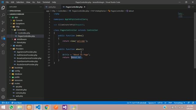 Laravel 8 Crash Course Part 2: Basic Routing, Controller and View in Laravel 8 | Explanied with Dem смотреть онлайн