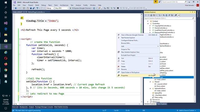 .NET JavaScript : Refresh / Redirect web Page with JavaScript смотреть онлайн