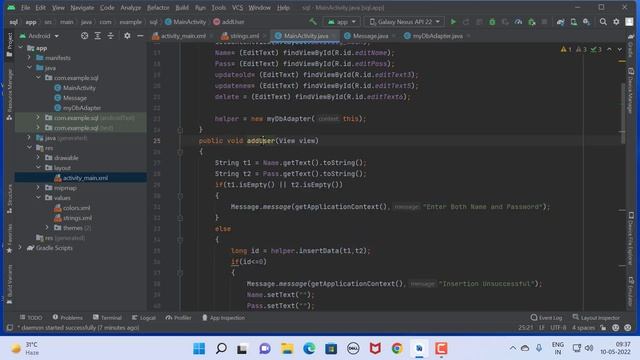 SQLite in Android смотреть онлайн