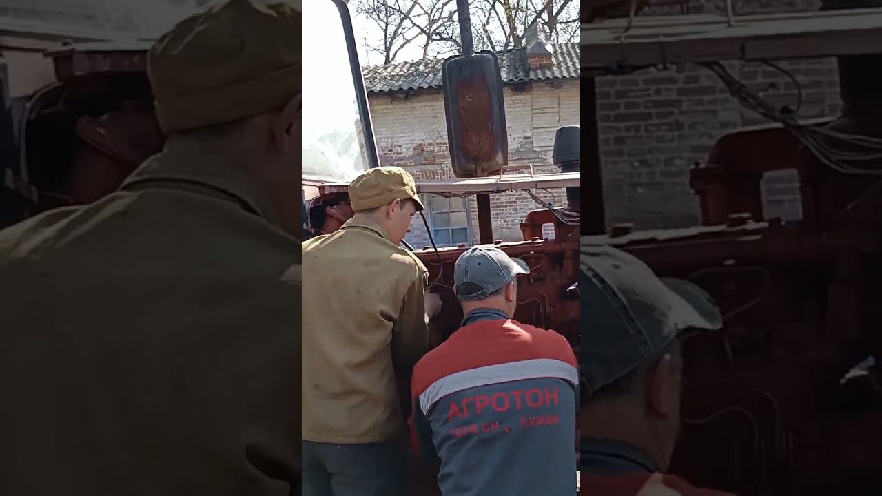 запуск ЮМЗ-6 пусковым двигателем смотреть онлайн