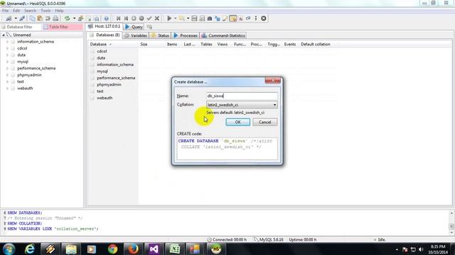 Import sql ke Database MySQL menggunakan HeidiSQL смотреть онлайн