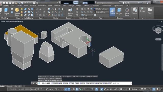 Solid Editing Tools AutoCAD 2019 HINDI| AutoCAD 2019 3D Solid Editing смотреть онлайн