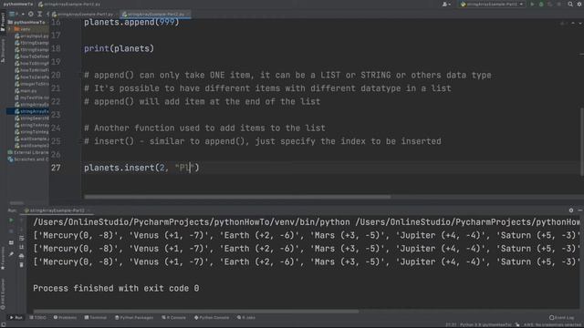 How to insert an item to a LIST in Python | Python tutorial for beginner смотреть онлайн