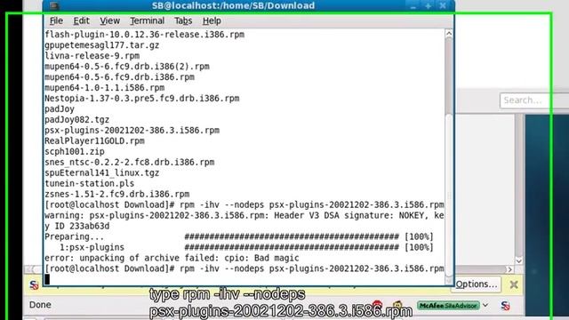 How to install epsxe 1.6 on Fedora 9/10 смотреть онлайн