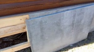 Цоколь из ЦСП на винтовых сваях   через год