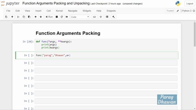 Python Function Argument Packing смотреть онлайн