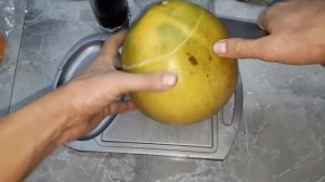 Как почистить памелу фрукт!!!! Правильная подготовка к чистке!!!