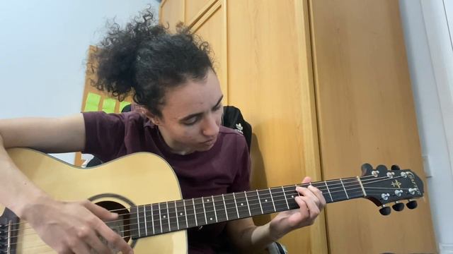 Day 76 with a guitar - Learning the C sharp on the fretboard with a metronome at 40bpm (success) смотреть онлайн