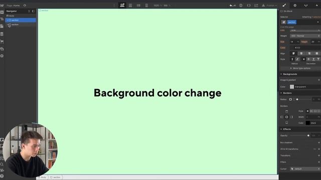 Change Background Color on Scroll [Webflow Tutorial] смотреть онлайн