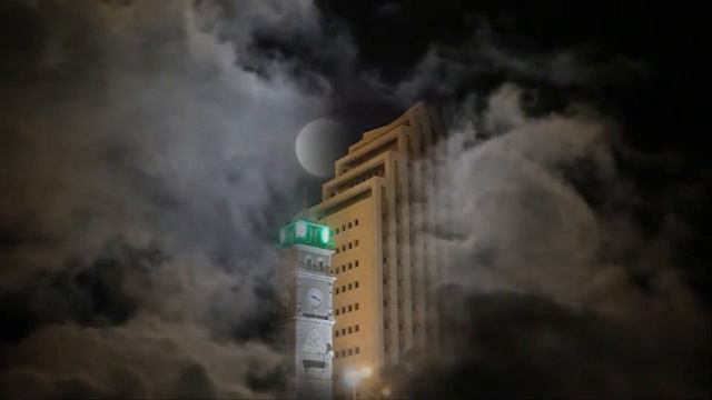 Ночь.  Хайфа.  Старый  город.