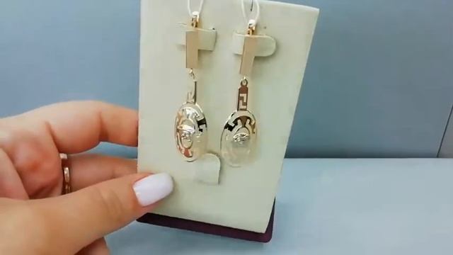 Серьги из золота с подвесками голова медузы Горгона смотреть онлайн