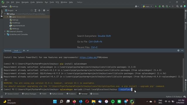 Usando SQLACodegen parar generar las clases de SQLAlchemy de un Schema ya existente. смотреть онлайн