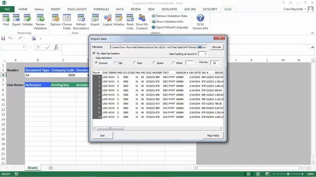 GLSU Import Demo смотреть онлайн