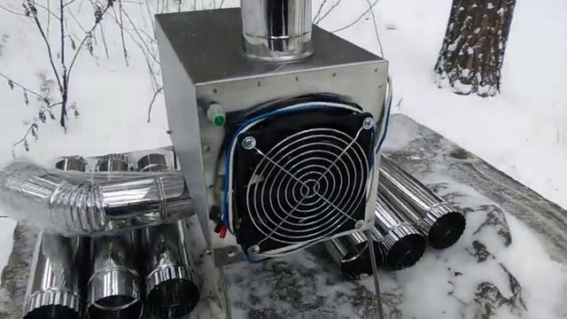 Обзор Теплообменника "Вектор ВУ". Для зимней палатки. смотреть онлайн