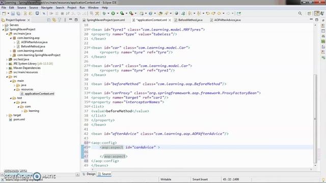 Spring Framework Tutorial : #14. XML Schema Based AOP Example смотреть онлайн