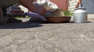 Локальный пескоструй крыши Киа Рио Хлайн, удаление ржавчины не снимая лобового стекла