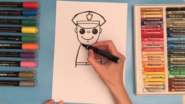 Как нарисовать Полицейского.