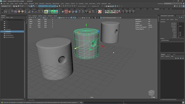 Local History In Maya. Локальная история объектов в Maya.