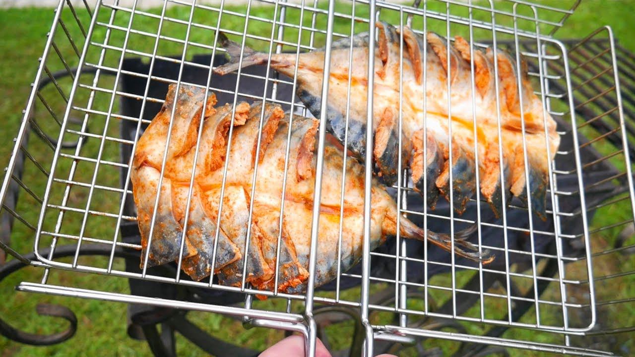 ЭТА СКУМБРИЯ ВАС ПОКОРИТ! РЫБА НА МАНГАЛЕ - КАЖДЫЙ РАЗ ИДЕАЛЬНО смотреть онлайн