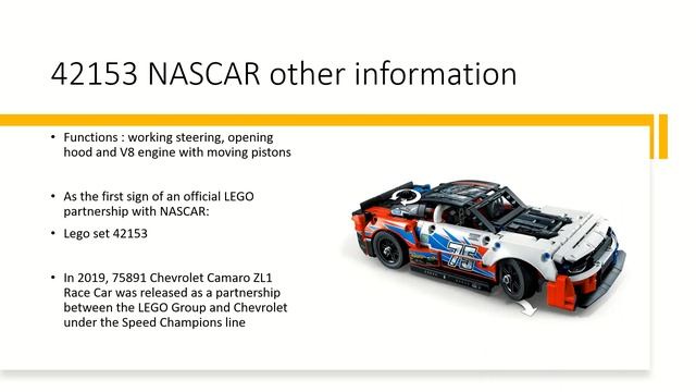 lego 2023( Lego technic : 42153 NASCAR,42154 2022 Ford GT..,) смотреть онлайн
