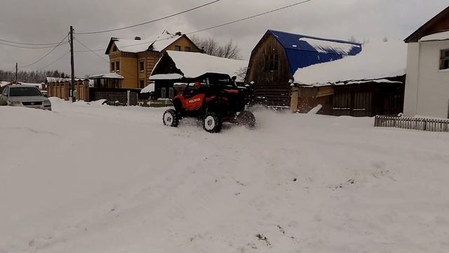 Обкатка квадроцикла зимой 2017 смотреть онлайн