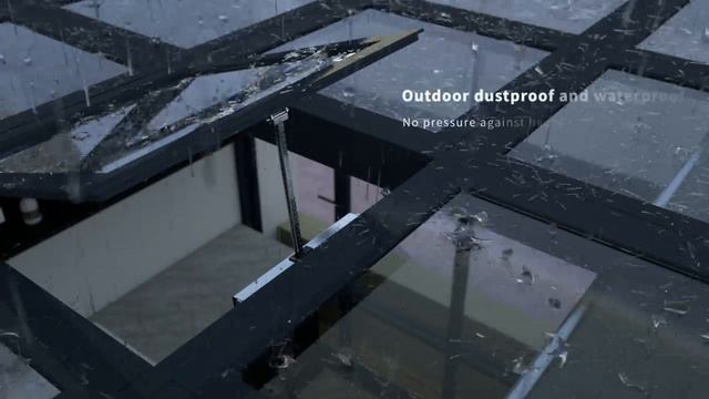 Мощный водонепроницаемый цепной оконный привод AM53C