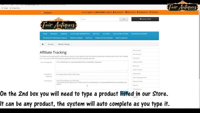 Afiliate Tutorial Fair Antiques Shop смотреть онлайн