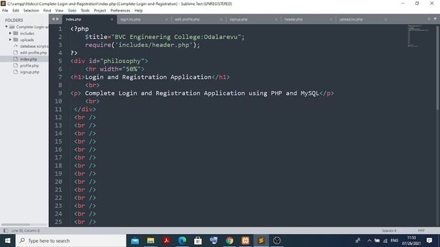 Complete Login Registration With Profile using PHP & MySQL смотреть онлайн