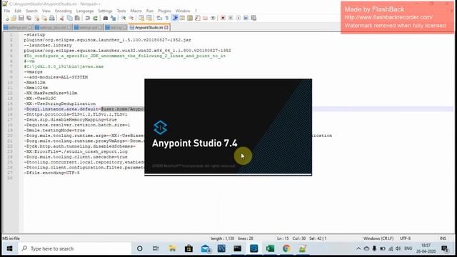 Anypoint Studio 7.4.2 Setup on windows 64 bit Machine смотреть онлайн