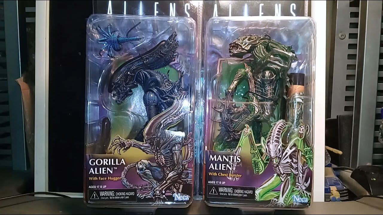 Trophy chase! Gorilla Alien plus Mantis Alien, Kenner Tribute, Series 10 by Neca смотреть онлайн