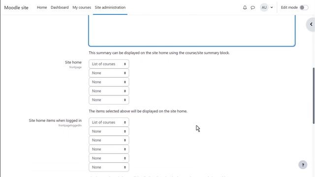 How can I customise my Moodle front page? смотреть онлайн