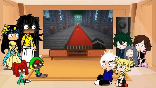 MHA & BRAWL STARS grox - 10000 villagers - react to gacha смотреть онлайн