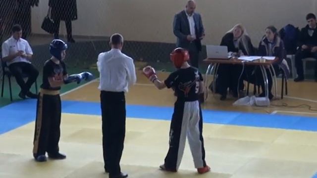 Колбин Михаил 1.1 ЛАЙТ 20.02.15 Чемпионат и Первенство Крымского ФО по кикбоксингу WAKO смотреть онлайн