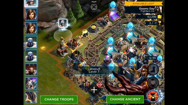 Attacking Tips 4 - Attack Base w Solid Circle of Buildings