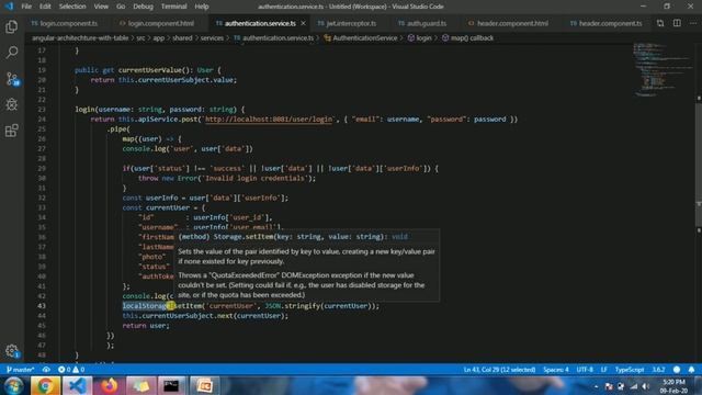 Angular part - JWT Angular authentication & authorization part 1 смотреть онлайн