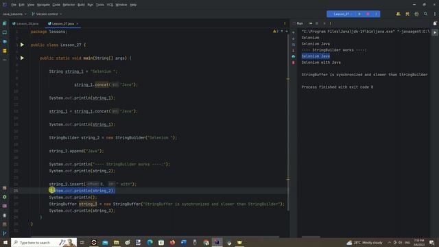Java & Examples 7th Session. StringBuilder & StringBuffer. Creating random numbers and Strings смотреть онлайн