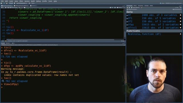 Python vs R: some performance comparisons | R Programming смотреть онлайн