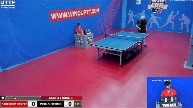 Кривошей Сергей 1-3 Рева Анатолий Турнир Восток 5 WINCUP 12.08.21 Прямая Трансляция Зал3 смотреть онлайн