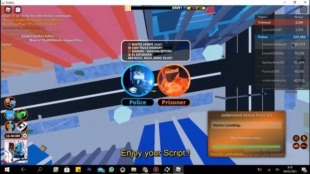 Jail Break Roblox Auto Arrest PasteBin Script смотреть онлайн