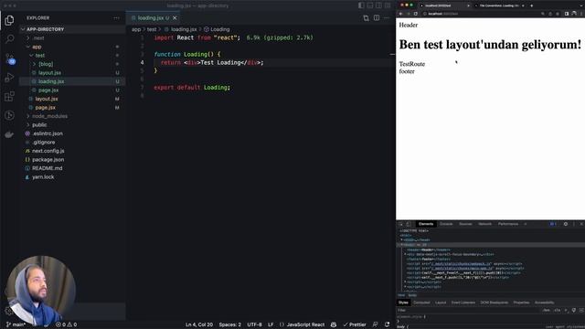#15 - App Klasörü: Loading State - loading.js - Sıfırdan İleri Seviye Next.js v13 смотреть онлайн
