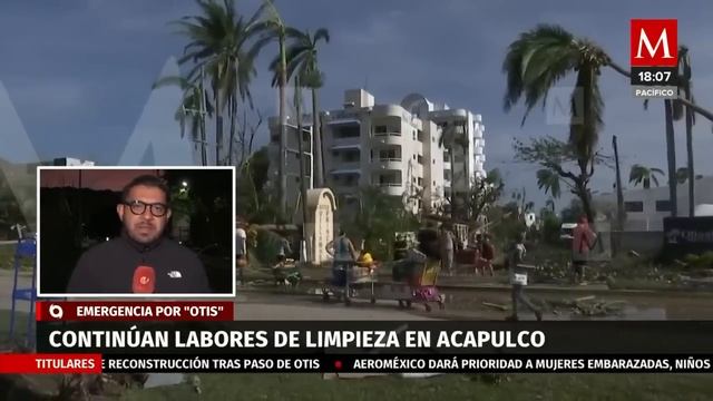 Continúan las labores de limpieza en Acapulco tras el paso del huracán 'Otis' смотреть онлайн