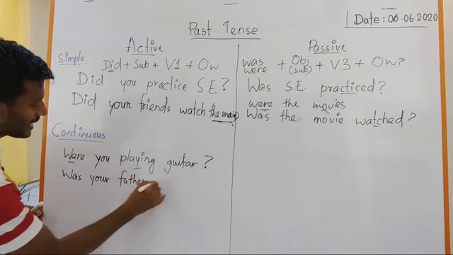 How to ask Questions and Give Answers in Active voice and Passive voice of Past Tense? смотреть онлайн