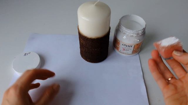 Декор новогодней свечи своими руками/новогодняя свеча/новогодний декор смотреть онлайн