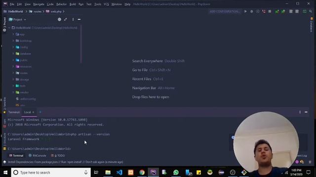 Laravel HelloWorld Message | Laravel Default Directory Structure смотреть онлайн