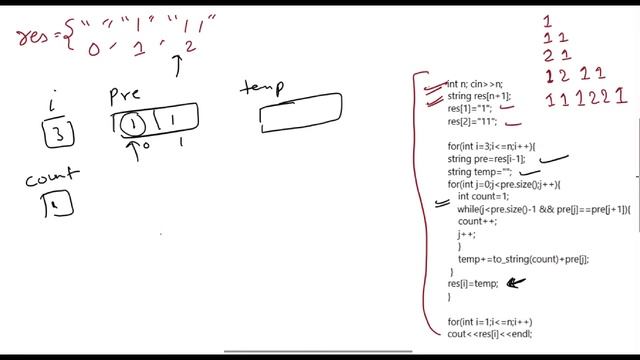 Look and Say Sequence | Count and Say | White Board Explaination | Code Explaination | Leetcode смотреть онлайн